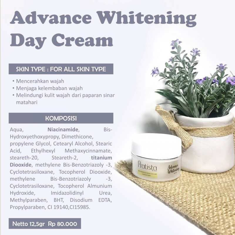 advance whitening day cream pratista